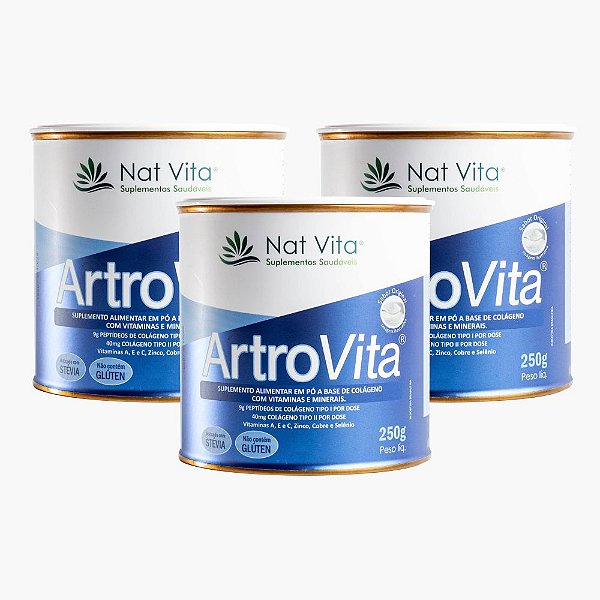 kit 3un Artrovita Sabor Original 250g