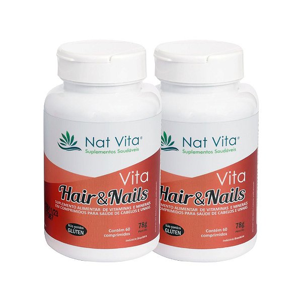 kit 2un Vita Hair & Nails 60 comprimidos