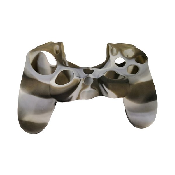 Capa de Silicone para Controle PS4 - Cinza, Marrom e Branco