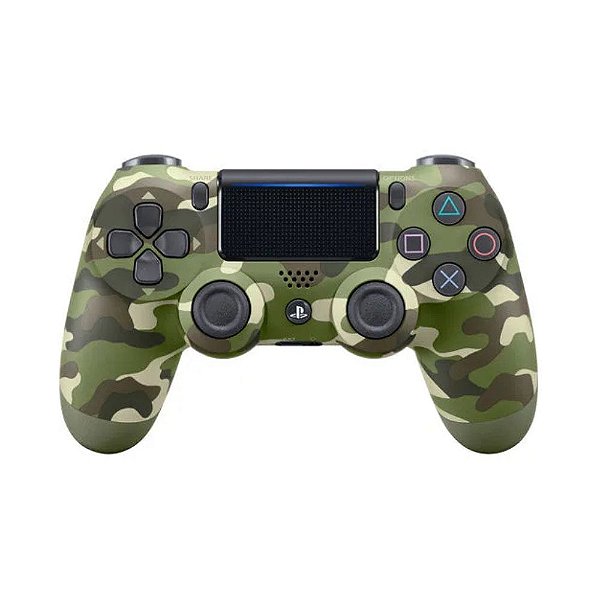 Controle Sony Dualshock 4 Verde Camuflado Sem Fio