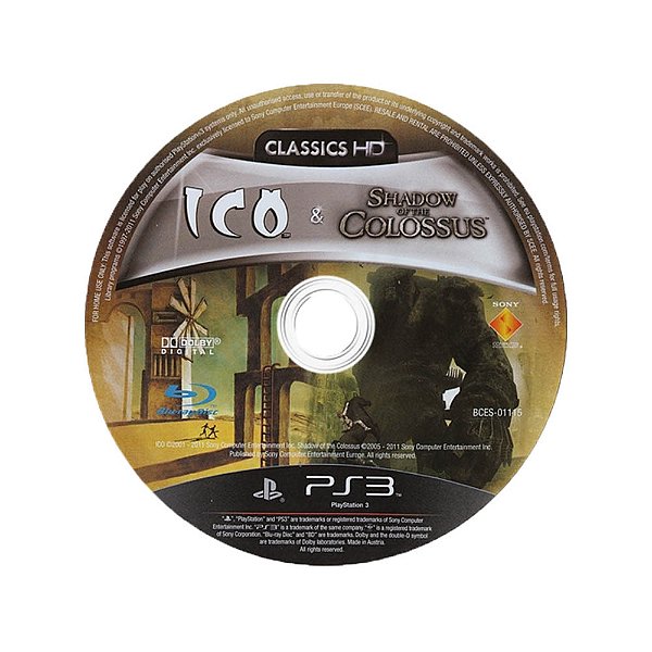 Jogo The ICO & Shadow of the Colossus - PS3 - SEM CAPA