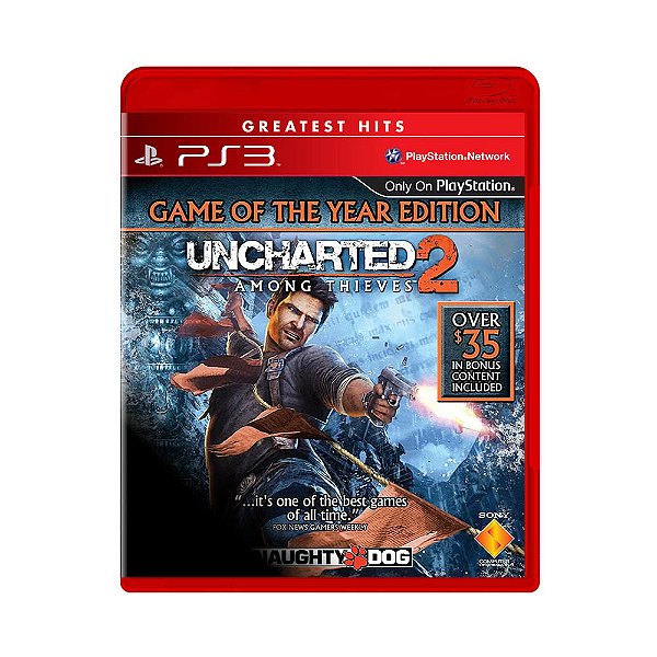 Jogo Uncharted 2 Among Thieves Greatest Hits - PS3 - Capa Impressa