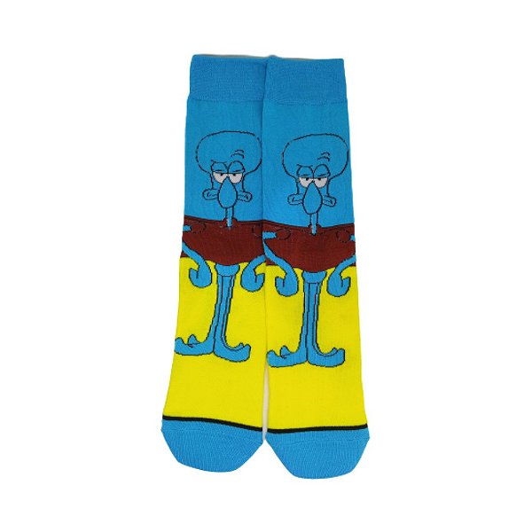 Meia Lula Molusco - Bob Esponja Calça Quadrada - Cano Alto