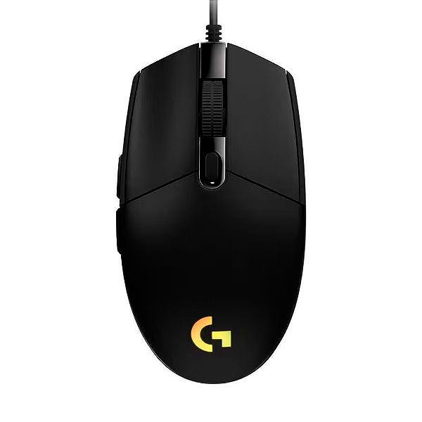 Mouse Gamer Logitech G203 Lightsync 8000 DPI Com Fio - Preto