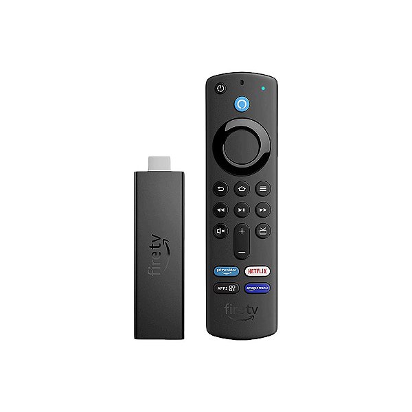 Streaming Amazon Fire Tv Stick 4K (3ª Geração) Com Controle Remoto Por Voz e Alexa
