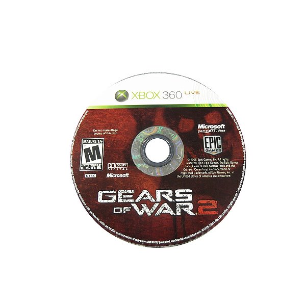 Jogo Gears Of War 2 - Capa Impressa - Xbox 360