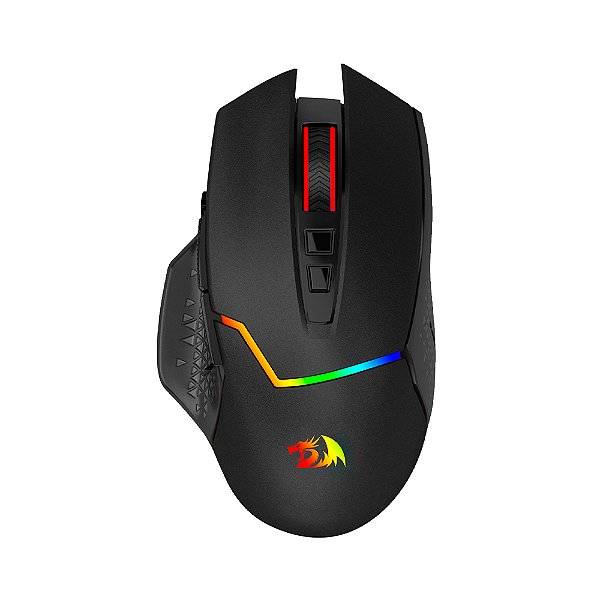 Mouse Gamer Redragon Mirage M690 Pro 8000 DPI Sem Fio Wireless - Preto