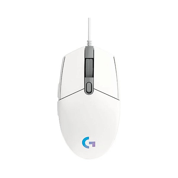 Mouse Gamer Logitech G203 Lightsync 8000 DPI Branco