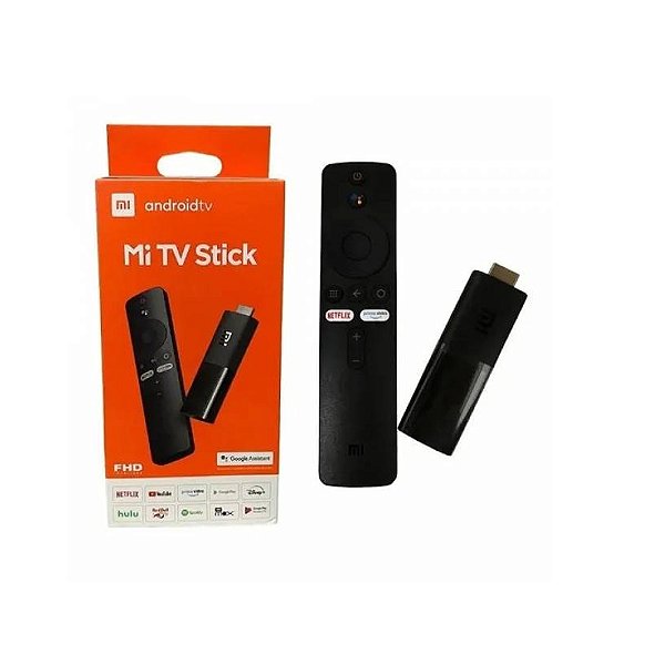 Streaming Xiaomi Mi TV Stick Full HD Com Controle Remoto Por Voz e Google Assistente