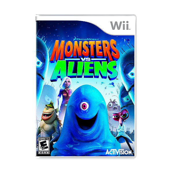 Jogo Monsters vs Aliens - Wii