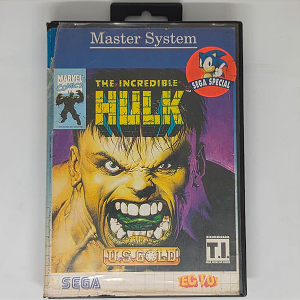 Jogo The incredible Hulk - Master System