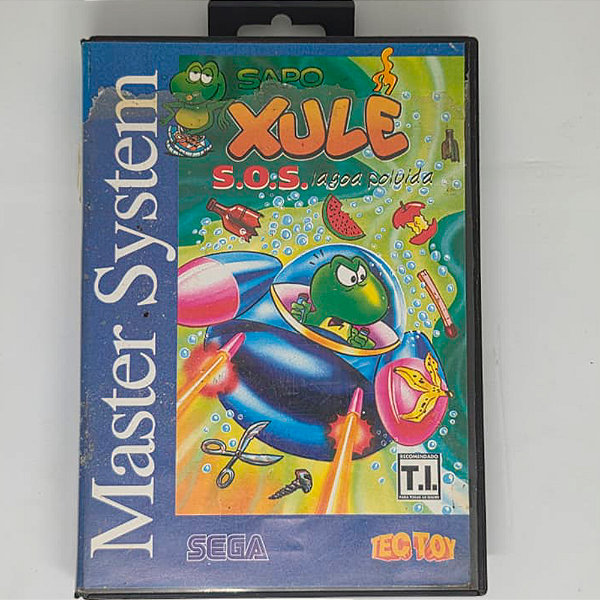 Jogo Sapo Xulé S.O.S lagoa Poluída - Master System