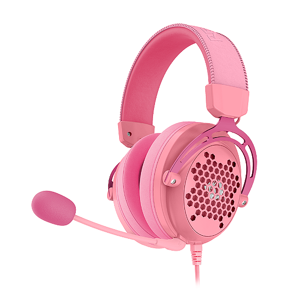 Headset Gamer Redragon Diomedes - Rosa, H388-P