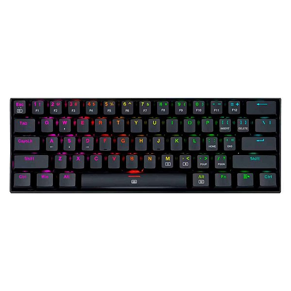 Teclado Gamer Redragon Dragonborn K630RGB Switch Brown - Preto