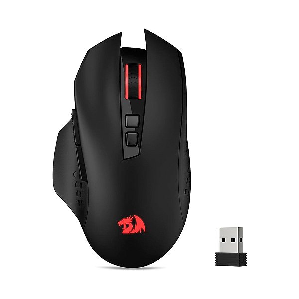 Mouse Gamer Wirelles Redragon Gainer Pro - Preto