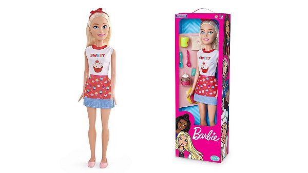 Large Doll - Confeiteira - Barbie Profissões® - Mattel™ - Loja da Pupee