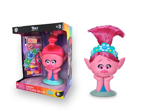 Busto Boneca Poppy - DreamWorks Trolls