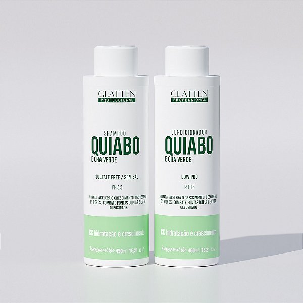 Shampoo e Condicionador - Quiabo e Chá Verde - 450ml