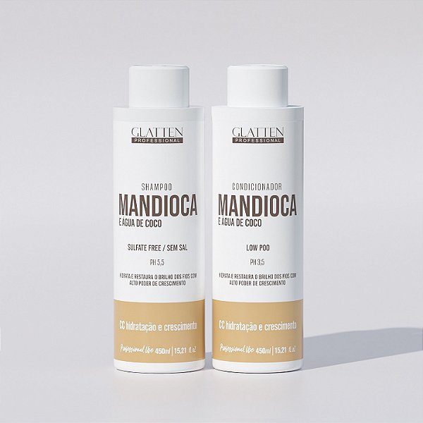 Shampoo e Condicionador - Mandioca e Água de Coco - 450ml