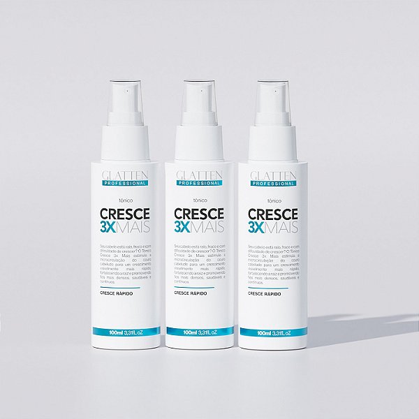 3 tônicos Cresce 3x Mais - (Frete Grátis)