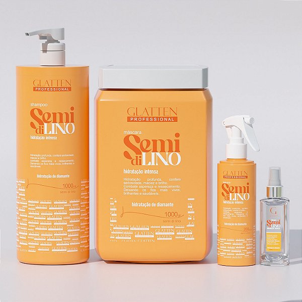 Kit Semi Di Lino - Hidratação Profunda e Sedosidade
