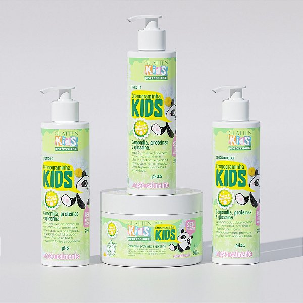 Kit Cronograminha Kids - Cronograma Capilar Infantil com Camomila