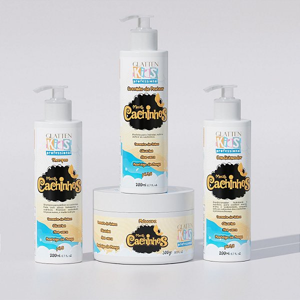 Kit Meus Cachinhos Kids - Hidratação e Definição para Cabelos Cacheados Infantis
