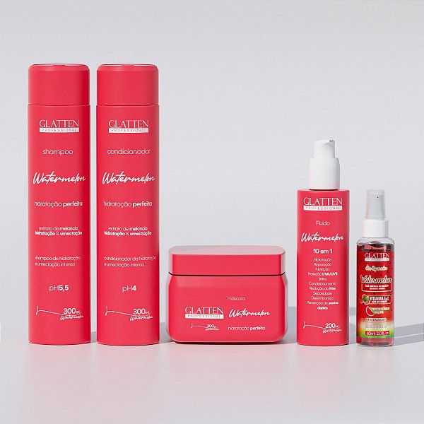 Kit Melancia - Hidratação Profunda e Recuperação Capilar