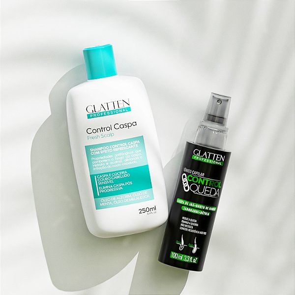 Promoção Glatten - Shampoo Control Caspa + Tônico Control Queda