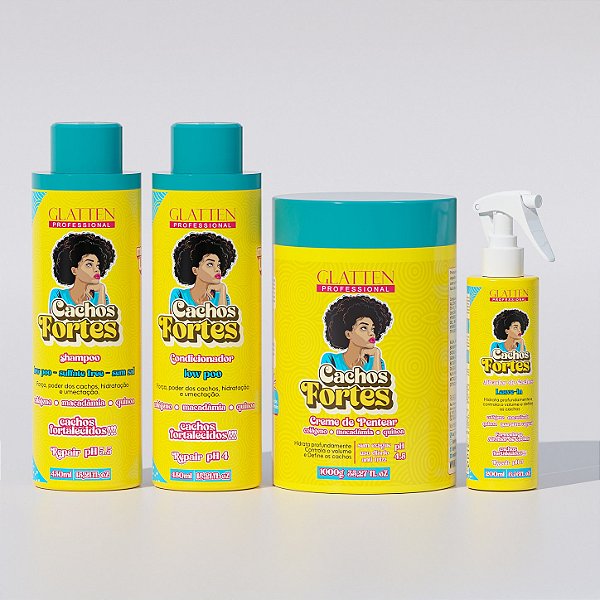 Kit Cachos Fortes - Definição, Hidratação e Fortalecimento dos Cachos