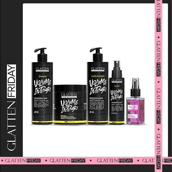 Tratamento Capilar Engrossador - Volume Intenso + BRINDE Perfume Capilar Hey Girl