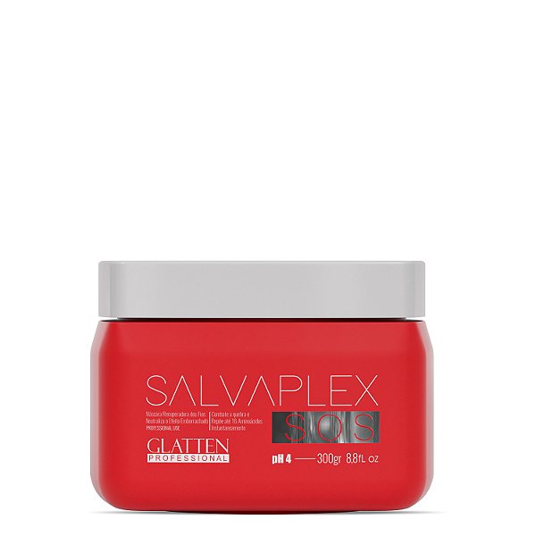 Máscara S.O.S Salvaplex Reconstrução Capilar - Selador de Cutículas - 300g