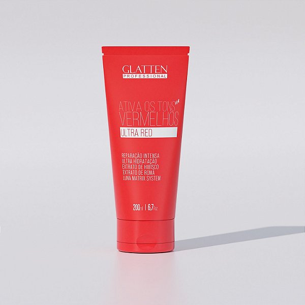Glatten - Máscara Matizadora - Choque Ultra Red - 200ml