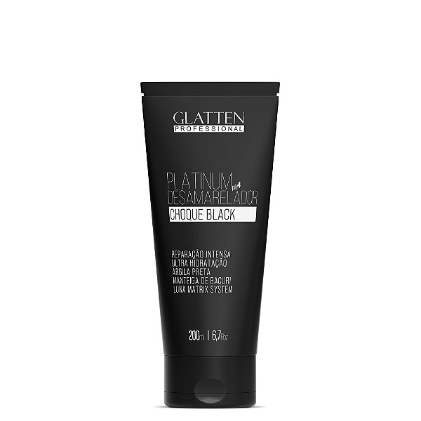 Glatten - Máscara Matizadora - Choque Black - 200ml