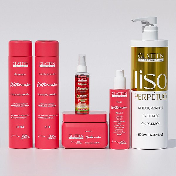 Combo - Hidratação de melancia + Liso perpétuo (500ml) + FRETE GRÁTIS