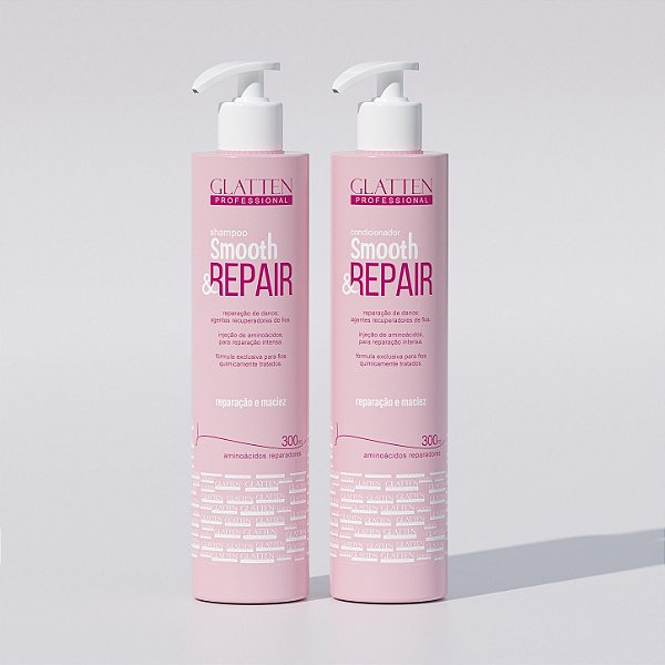 Combo Smooth & Repair – Shampoo 300ml + Condicionador 300ml