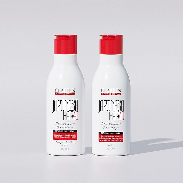 Kit Escova Japonesa Glatten Máscara para Alisamento e Shampoo Anti Resíduos