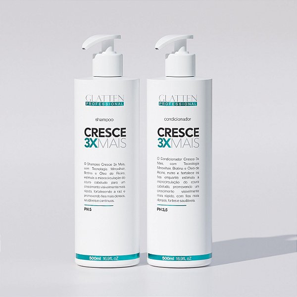 Combo Cresce 3x Mais Shampoo + Condicionador