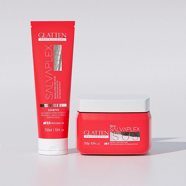 Shampoo e Máscara - S.O.S Salvaplex Reconstrução Capilar
