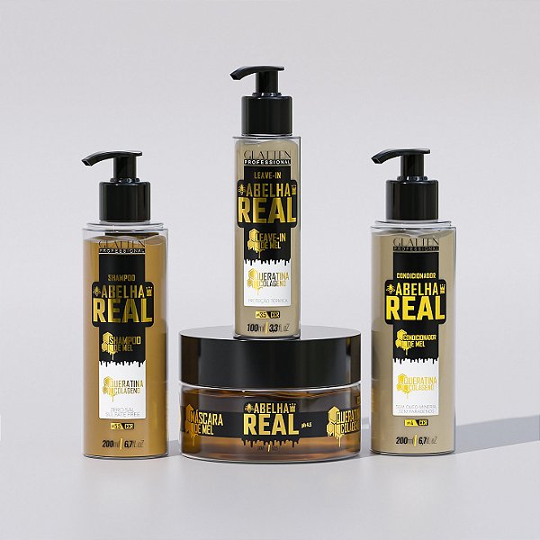 Kit Abelha Real - Reconstrução Capilar e Fortalecimento dos Fios