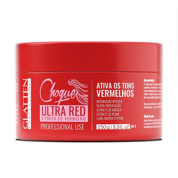 Máscara Matizadora Choque Ultra Red - 250g