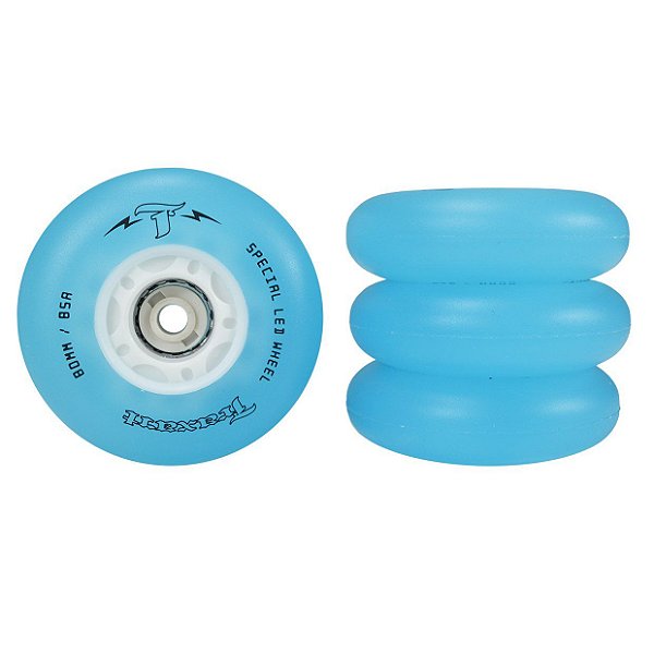 Rodas Inline Traxart Led Special 80mm/85a - Azul (4 unidades)