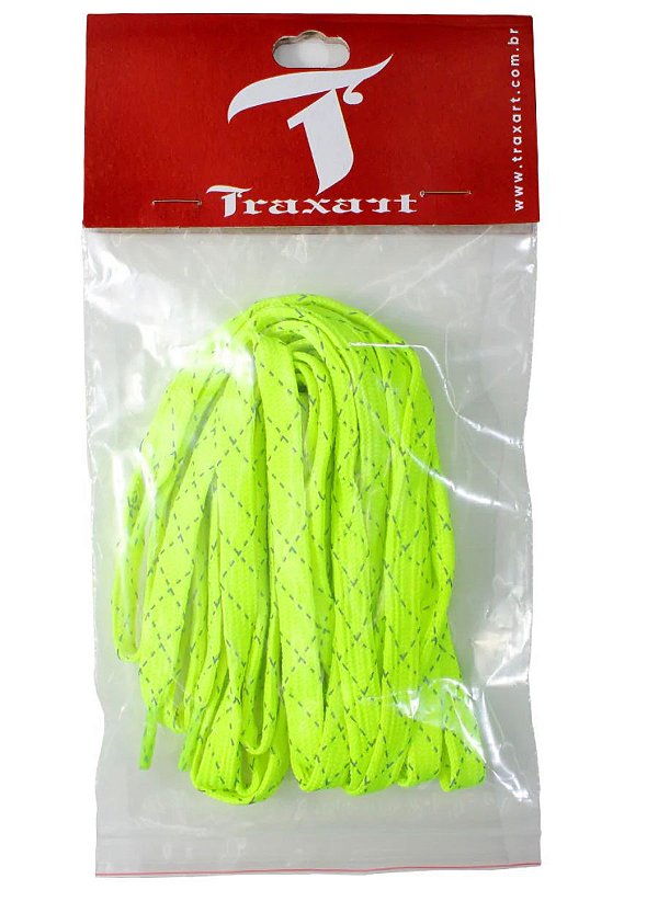 Traxart Cadarço Quad Amarelo neon (refletivo) 210cm / DZ-284