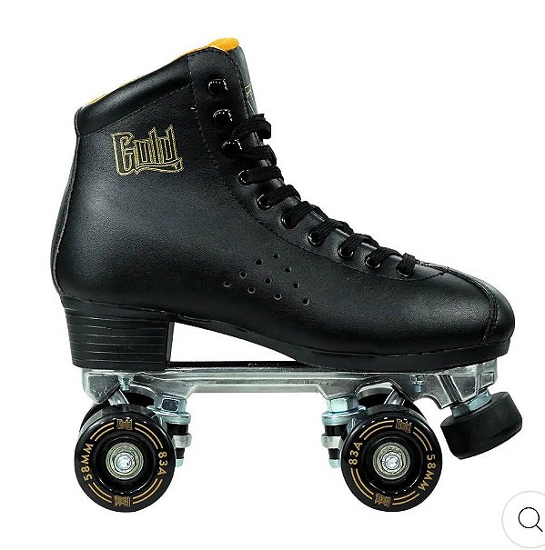 Traxart Patins Quad GOLD preto - 58mm X 32mm ABEC-9