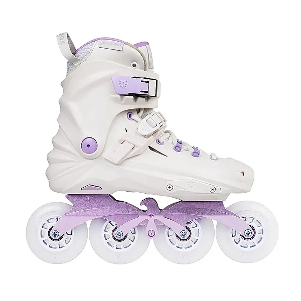 Patins FlyingEagle REAVER Branco/Lilás - X7 D (84mm)