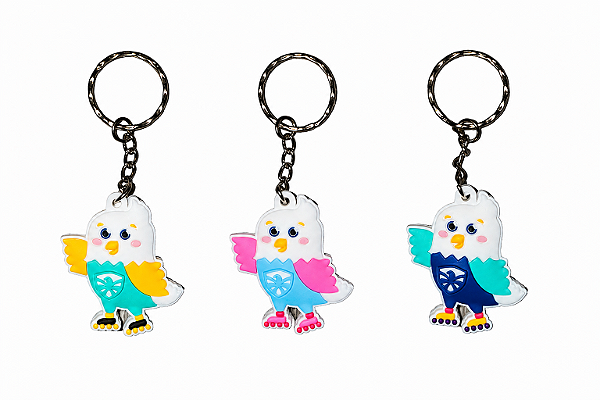 Chaveiro FlyingEagle – Águia com Patins Inline