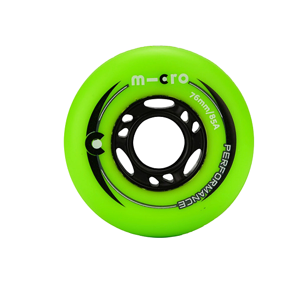 Rodas Micro Performance 76mm / 85a - VERDE (4 rodas)