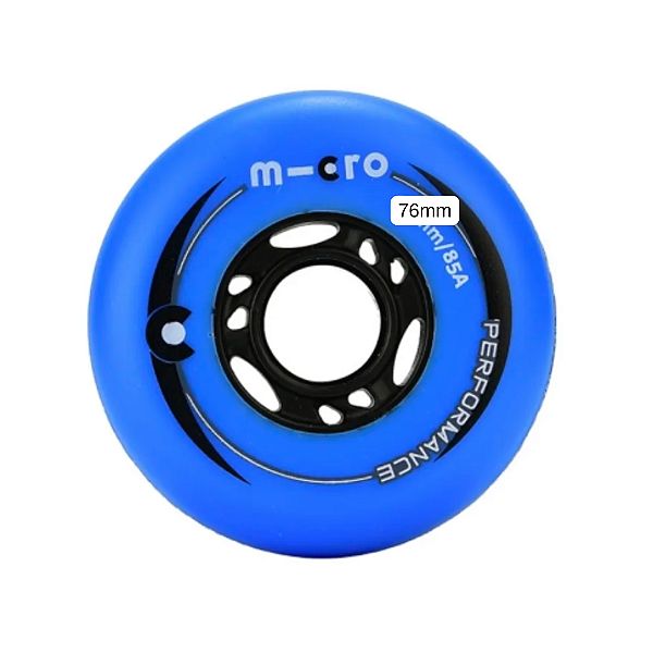 Rodas Micro Performance 76mm / 85a - AZUL (4 unidades)