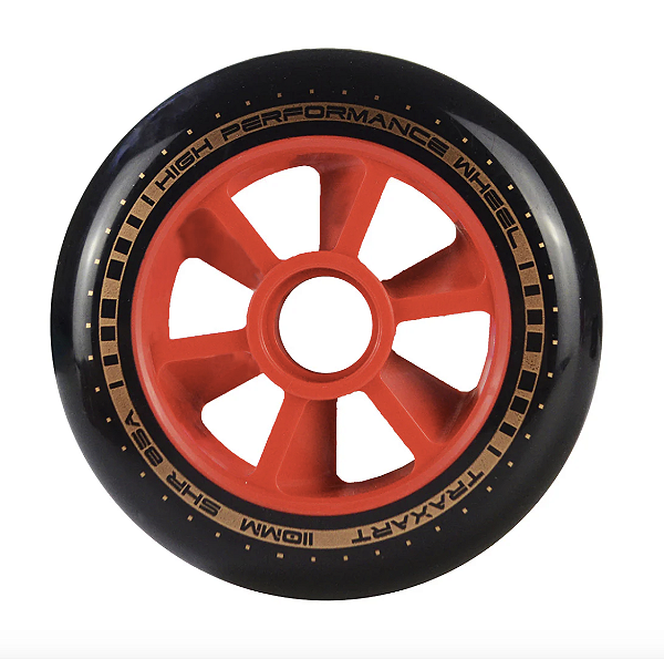Traxart Rodas Freestyle High Performance 110mm / 85A - Vermelha DY-142 (3 unidades)