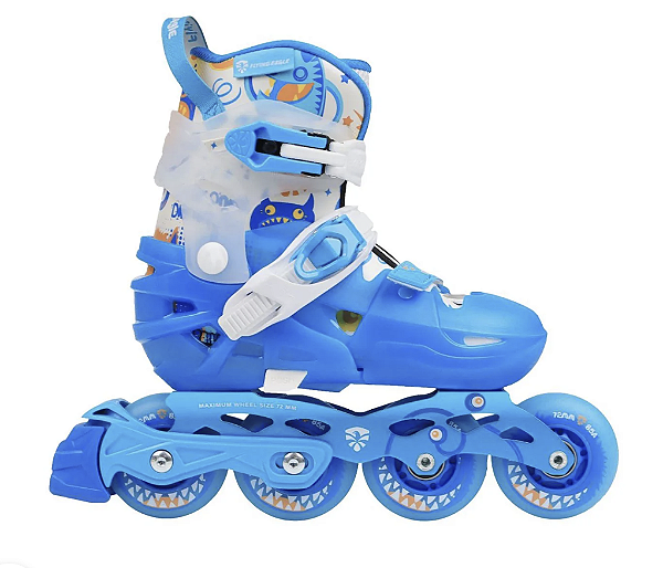 Patins Flying Eagle L6 - Azul / com Led (36 ao 40)